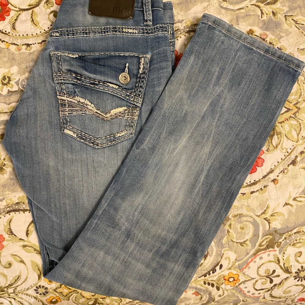 BKE Carter straight Blue Jeans - Picture 2 of 4